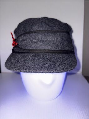 Stormy Kromer Cap Gray Wool Winter Ear Flap Hat Size 71/4 Like New